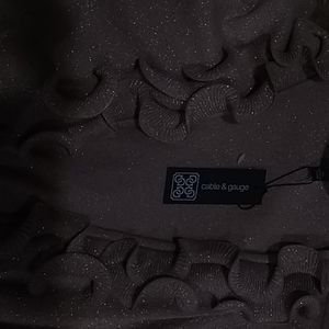 Beautiful gold ruffled long sleeve throw over